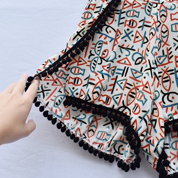 Orange Creek Pom-Pom Detail Shorts - Picture 3 of 6